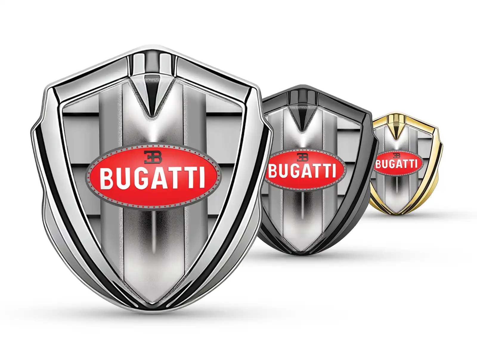 Bugatti Emblem Metall Abzeichen Tuning Look Glänzend Detail